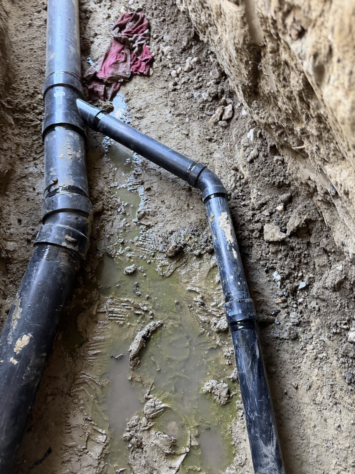 Leak test on new bathroom plumbing — J Sammy Home Services